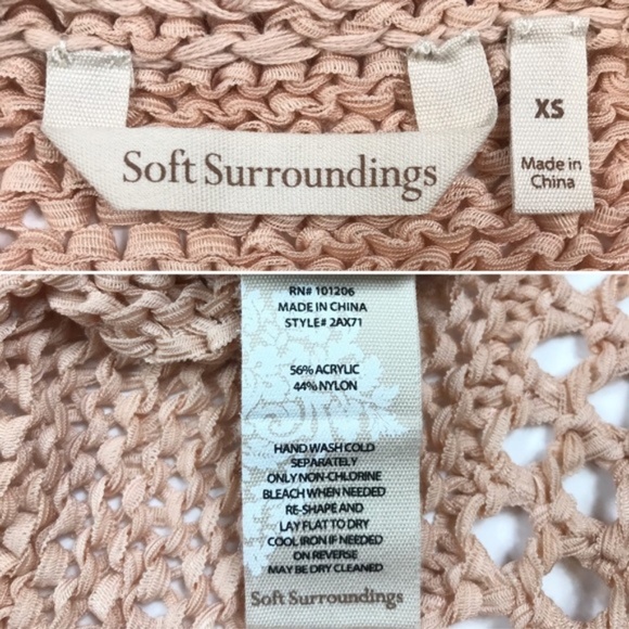 Soft Surroundings Peach Chunky Knit Tunic … - Picture 8 of 8
